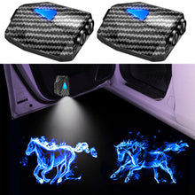 Load image into Gallery viewer, WILNARA Cartoon Wireless Car LED Door Light Ford Mustang Logo Welcome Shadow Projector