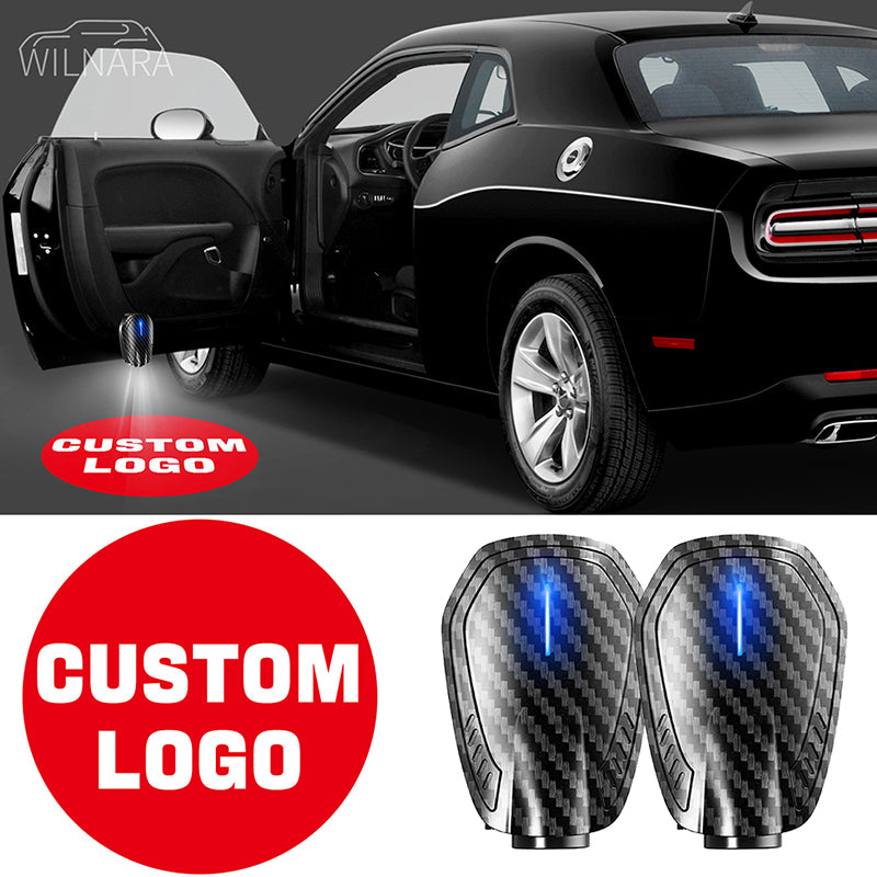 Universal, Pasted,Fit 99% cars , Wireless LED Car Door Lights Custom Logo 2PCS