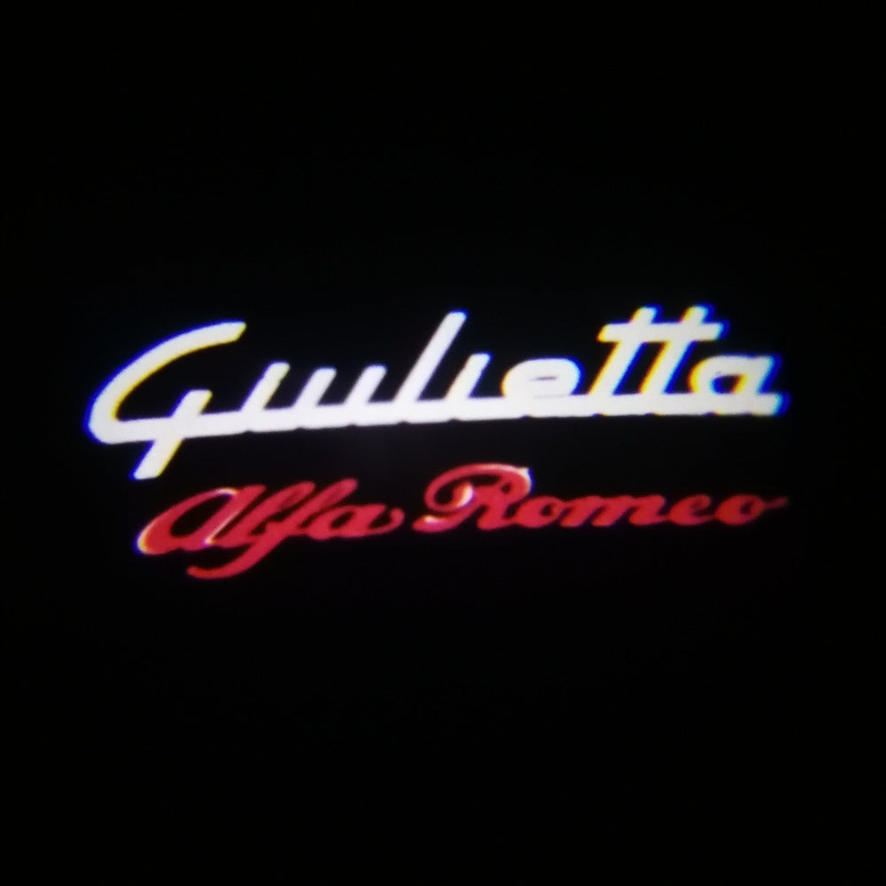 WILNARA Car Door Ghost Logo for Romeo Mito Giulietta Giulia 159 Spider Brera Projector Shadow Courtesy Light