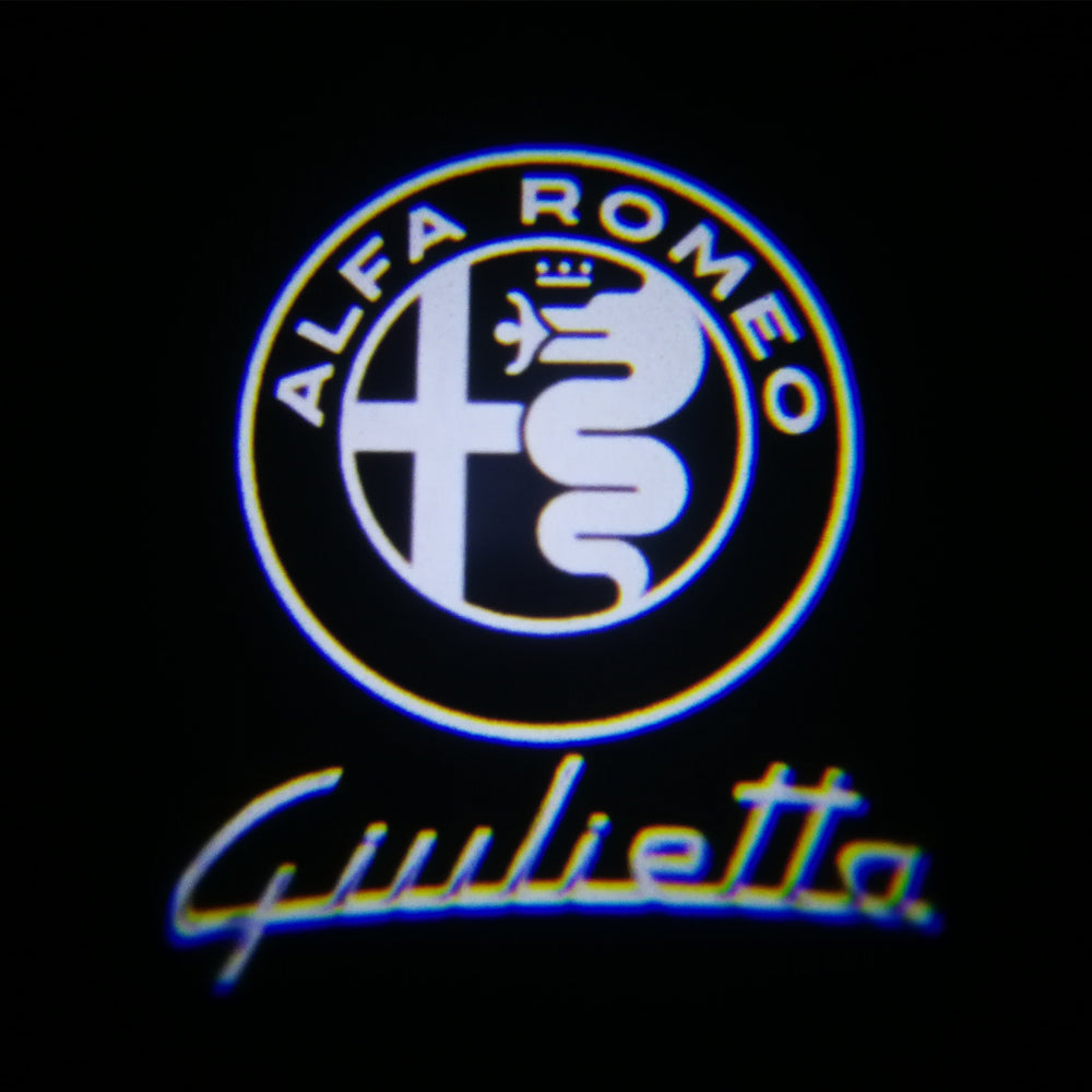 WILNARA Car Door Ghost Logo for Romeo Mito Giulietta Giulia 159 Spider Brera Projector Shadow Courtesy Light