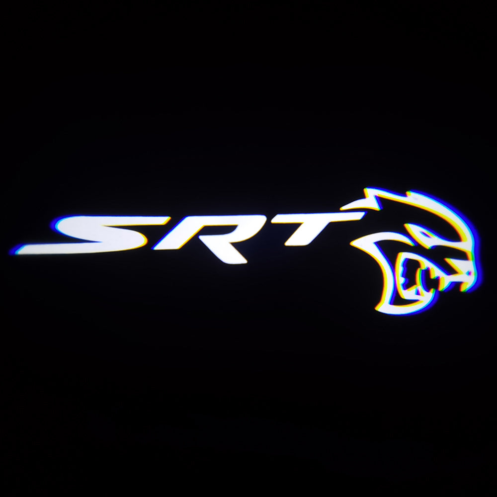 WILNARA Car Door SRT Hellcat Logo for Dodge Challenger  Projector Ghost Shadow Courtesy Light Welcome Light for Dodge Challenger Scat Pack RT  SRT SXT GT SE