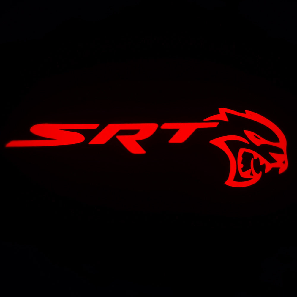 WILNARA Car Door SRT Hellcat Logo for Dodge Challenger  Projector Ghost Shadow Courtesy Light Welcome Light for Dodge Challenger Scat Pack RT  SRT SXT GT SE