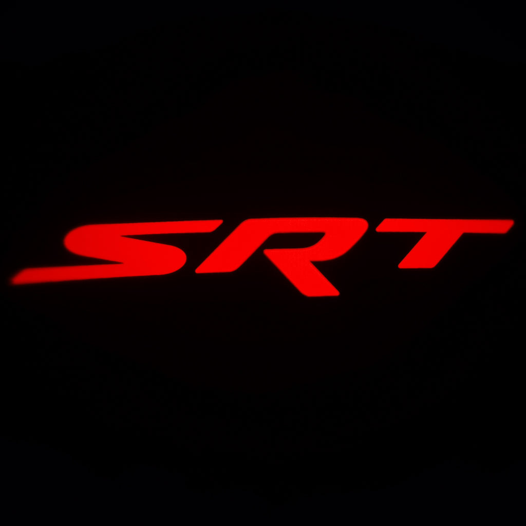 WILNARA Car Door SRT Logo for Dodge Challenger Projector Ghost Shadow Courtesy Light Welcome Light for Dodge Challenger Scat Pack RT SRT SXT GT SE