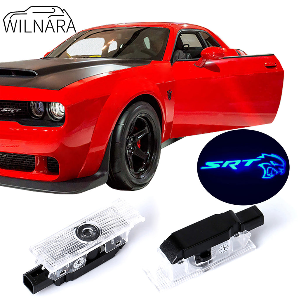 WILNARA Dodge Challenger Car Door Light SRT Hellcat