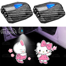 Load image into Gallery viewer, WILNARA 2X Moving Cartoon Wireless Car LED Door Light Doraemon Logo Welcome Shadow Projector