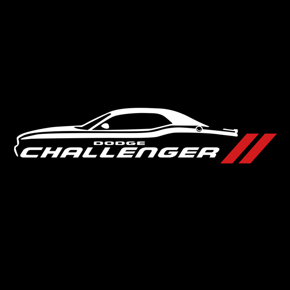 WILNARA Car Door Logo for Dodge Challenger Projector Ghost Shadow Courtesy Light Welcome Light for Dodge Challenger Scat Pack RT SRT SXT GT SE