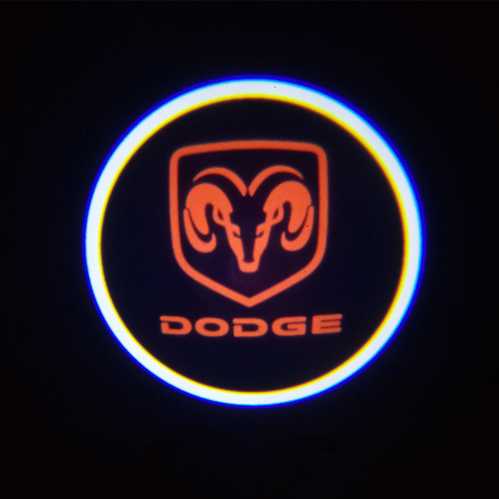 WILNARA Car Door Logo for Dodge Challenger Projector Ghost Shadow Courtesy Light Welcome Light for Dodge Challenger Scat Pack RT SRT SXT GT SE